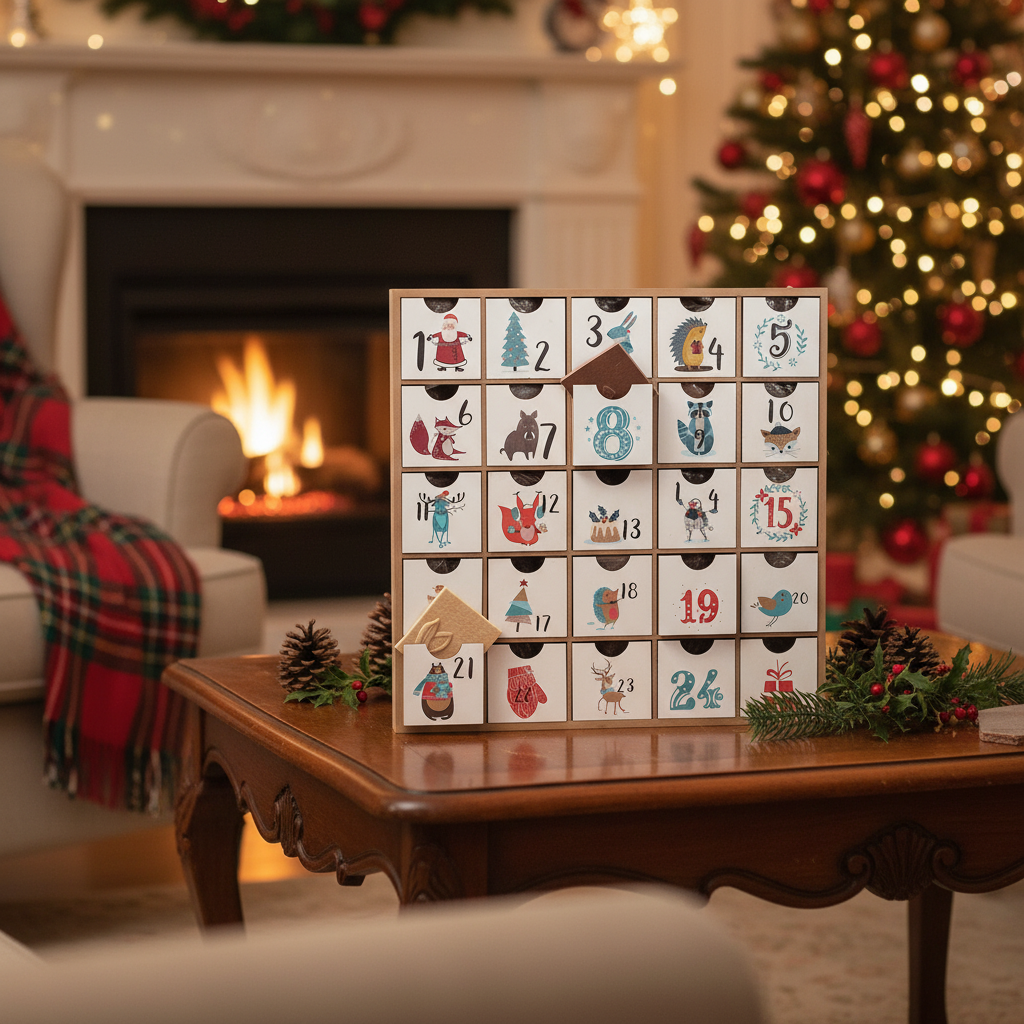 Houten adventskalender oorspr. 1 kg