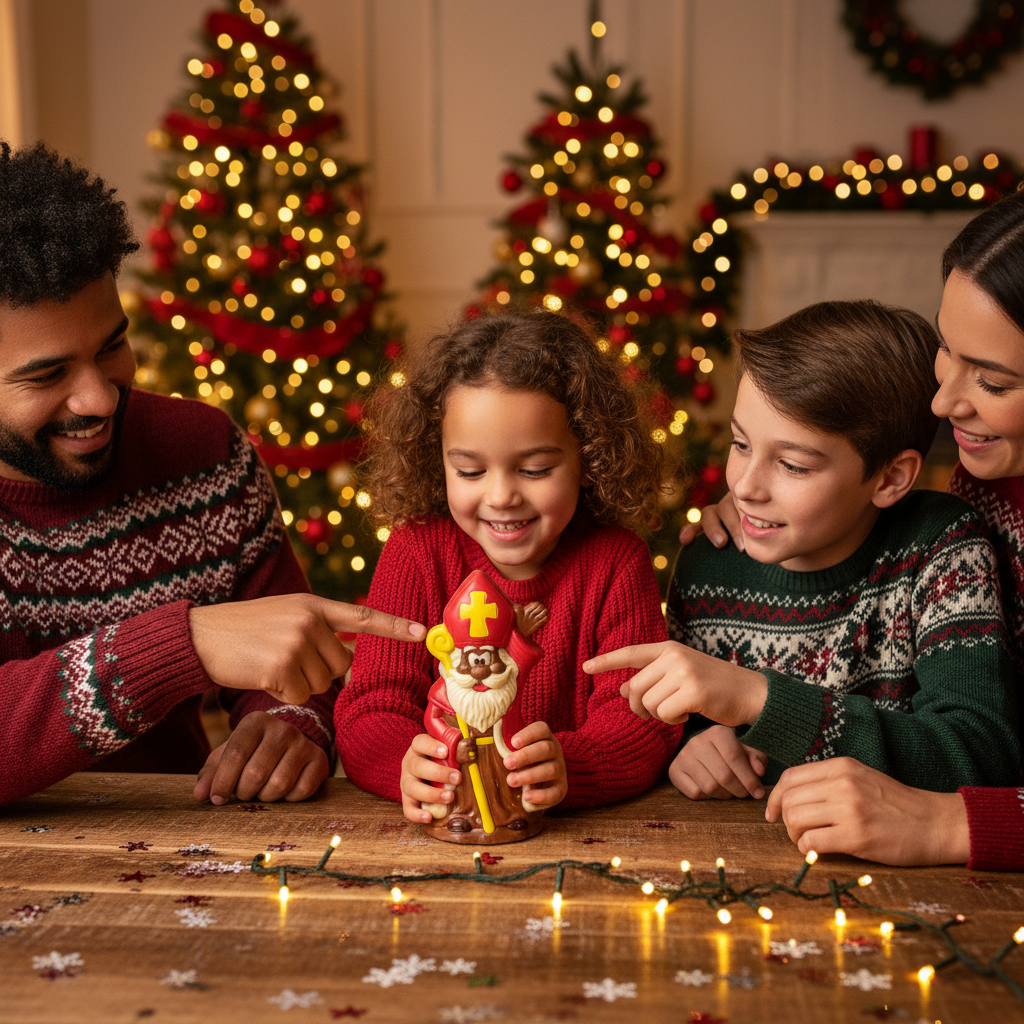 Melkchocolade Sinterklaas met scepter 30g