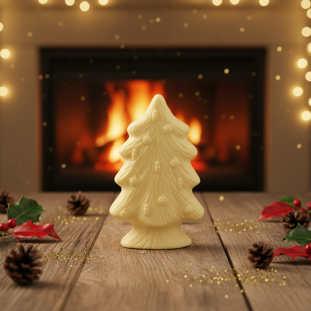 Witte chocolade kerstboom 170g