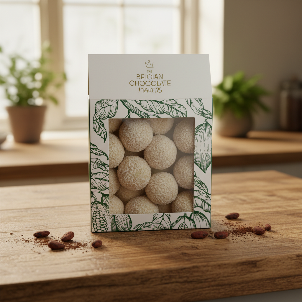 Zakje Belgische truffels met kokoslaag 160g
