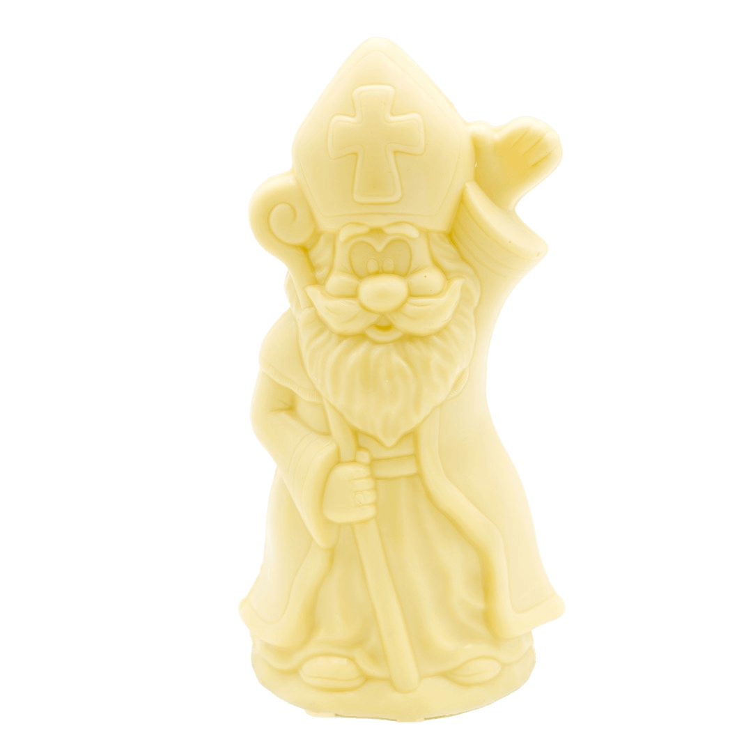 Witte chocolade Sinterklaas met scepter 250g