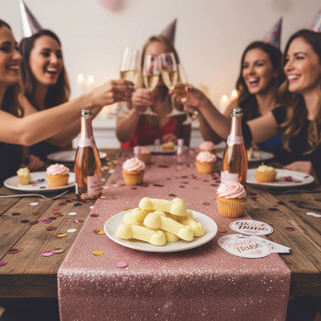Witte chocoladepik met karamelvulling