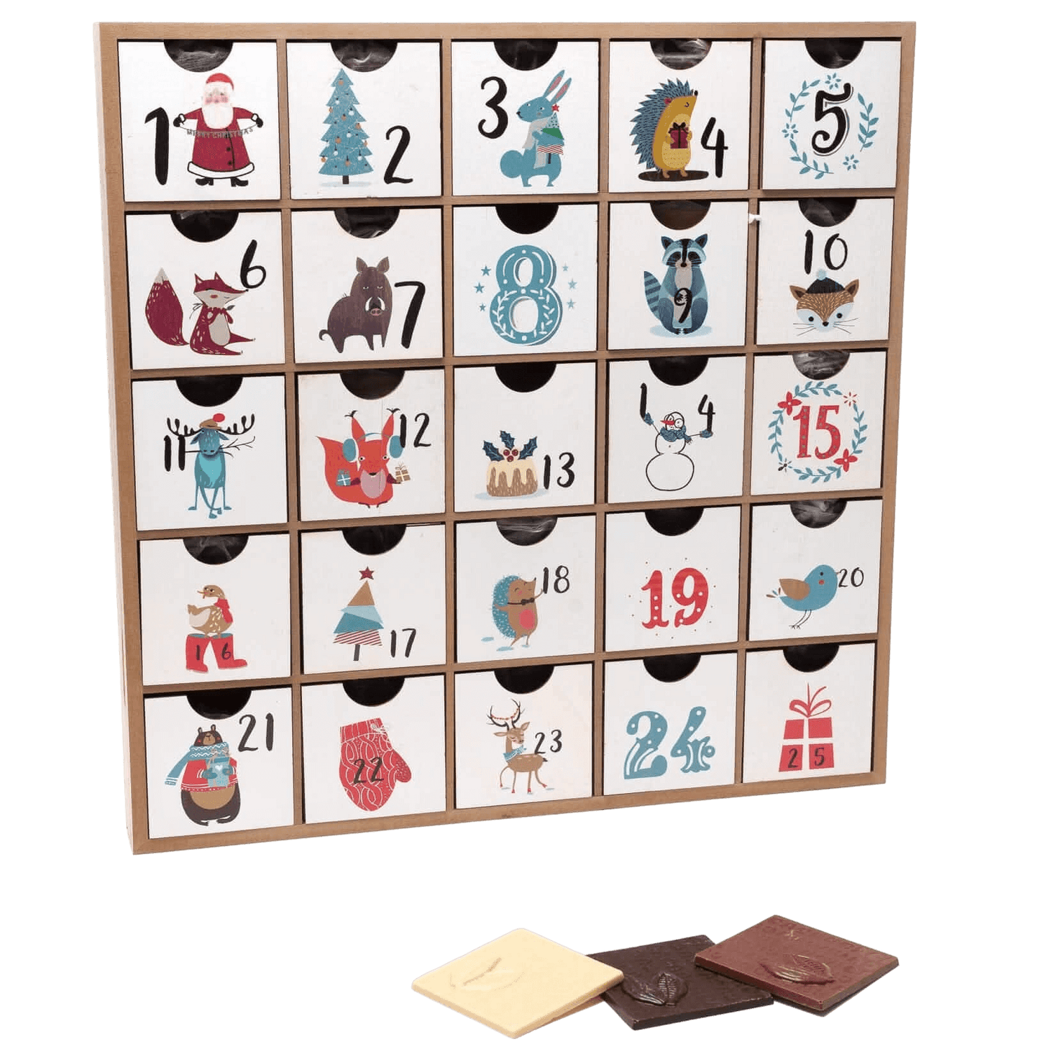 Houten adventskalender oorspr. 1 kg