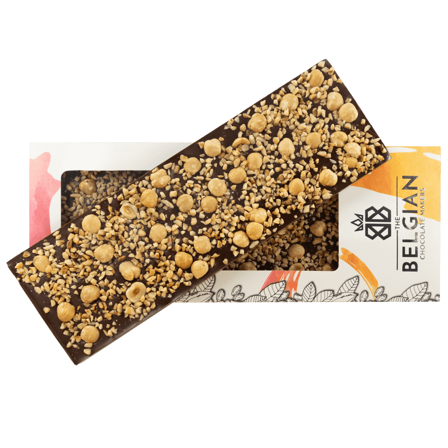 Fantasie pure chocoladereep 550 grs met hazelnootstukjes uit Piemonte