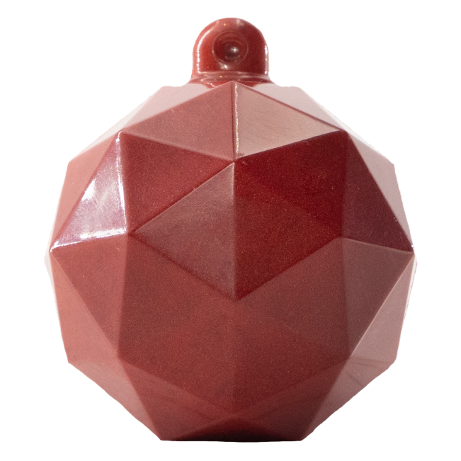 Witte en melkchocolade feestelijke kerstschaal 60g