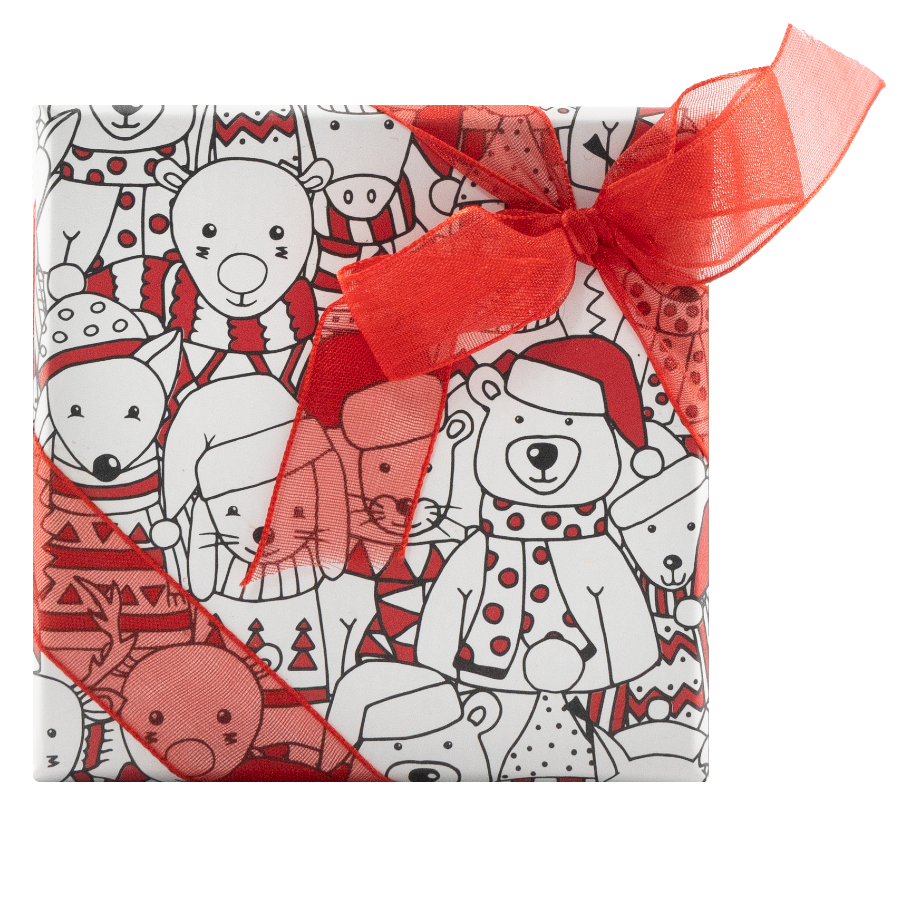 Kerstdoosje 4 pralines 50g