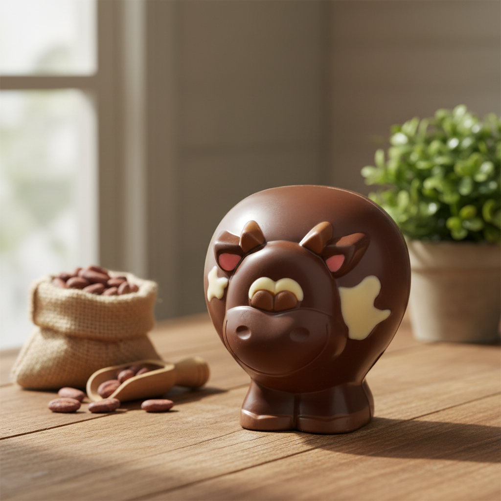 Donkere chocolade koe 130g