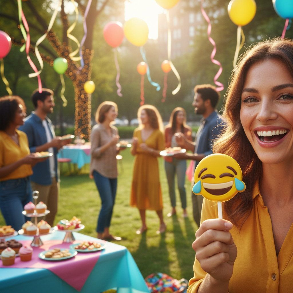 Chocolade lolly vreugde emoji