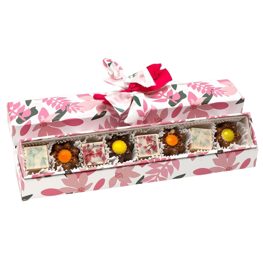 Spring doos van 7 pralines 135g