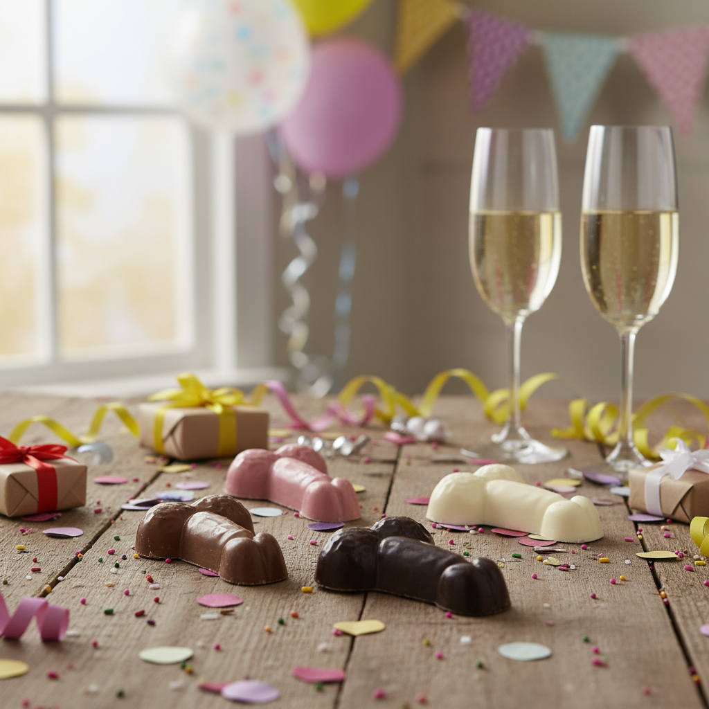 Witte chocoladepik met karamelvulling