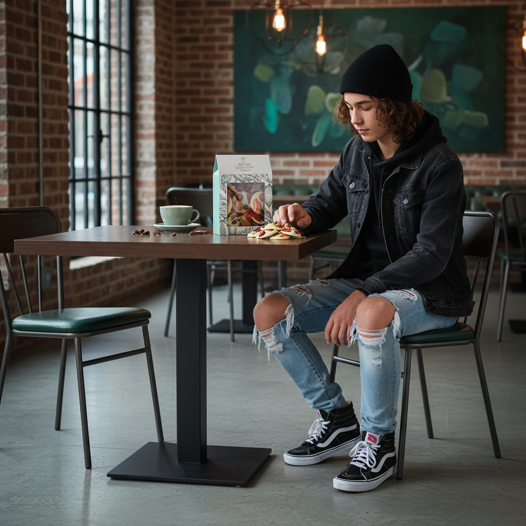 Witte chocolade mendiants met stukjes pistache, amandel, aardbei en zwarte bes