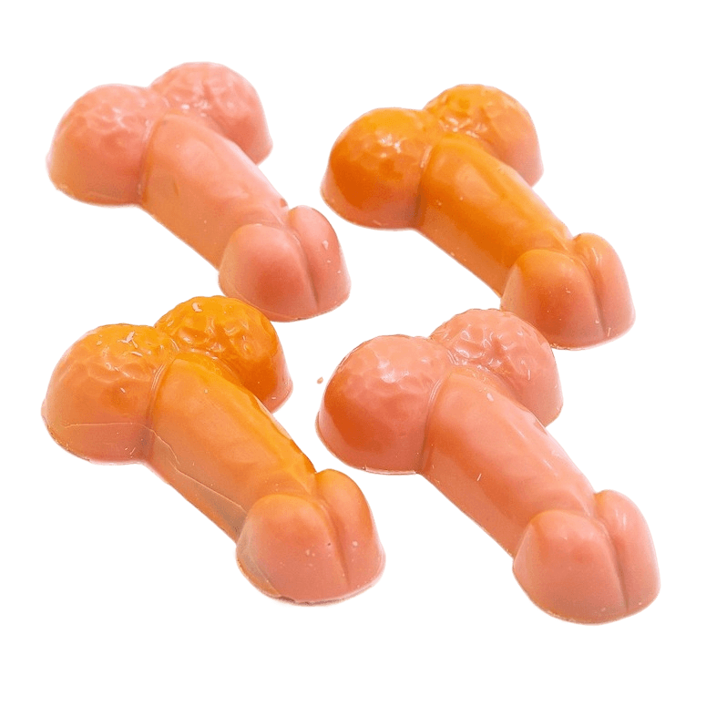 Witte chocoladepik met karamelvulling