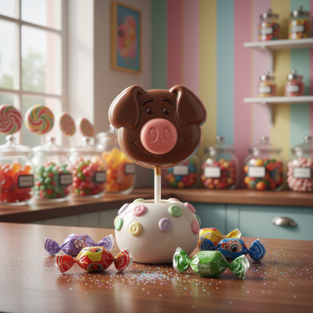 Melkchocolade varkenslolly 20g