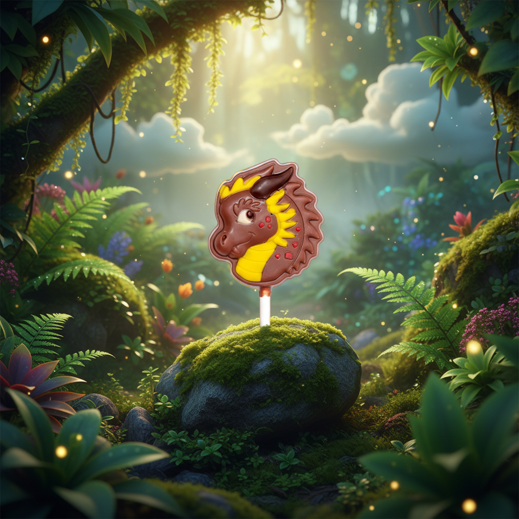 Melkchocolade draak lolly 20g