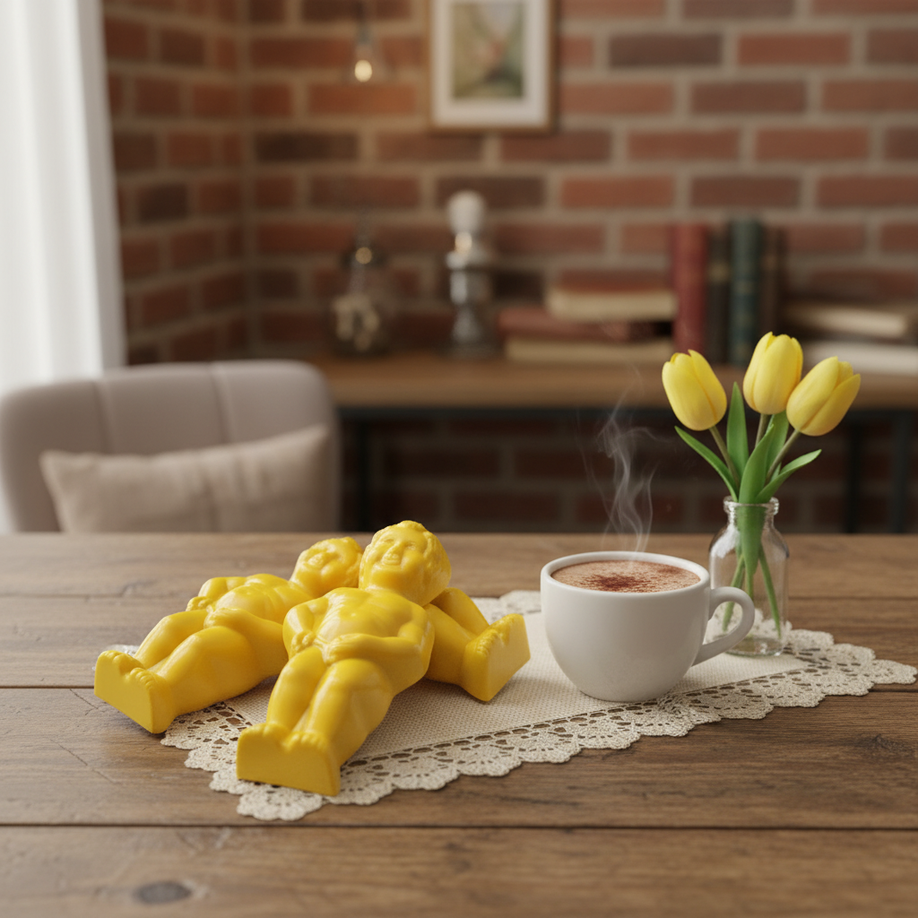 Manneken Pis klein geel 2x20Grs