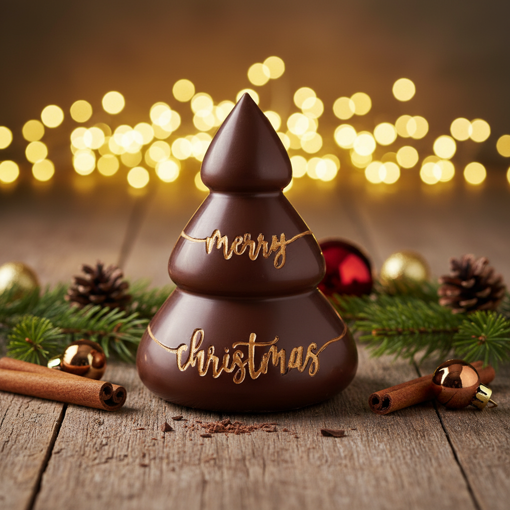 Melkchocolade Vrolijk kerstboompje 280g