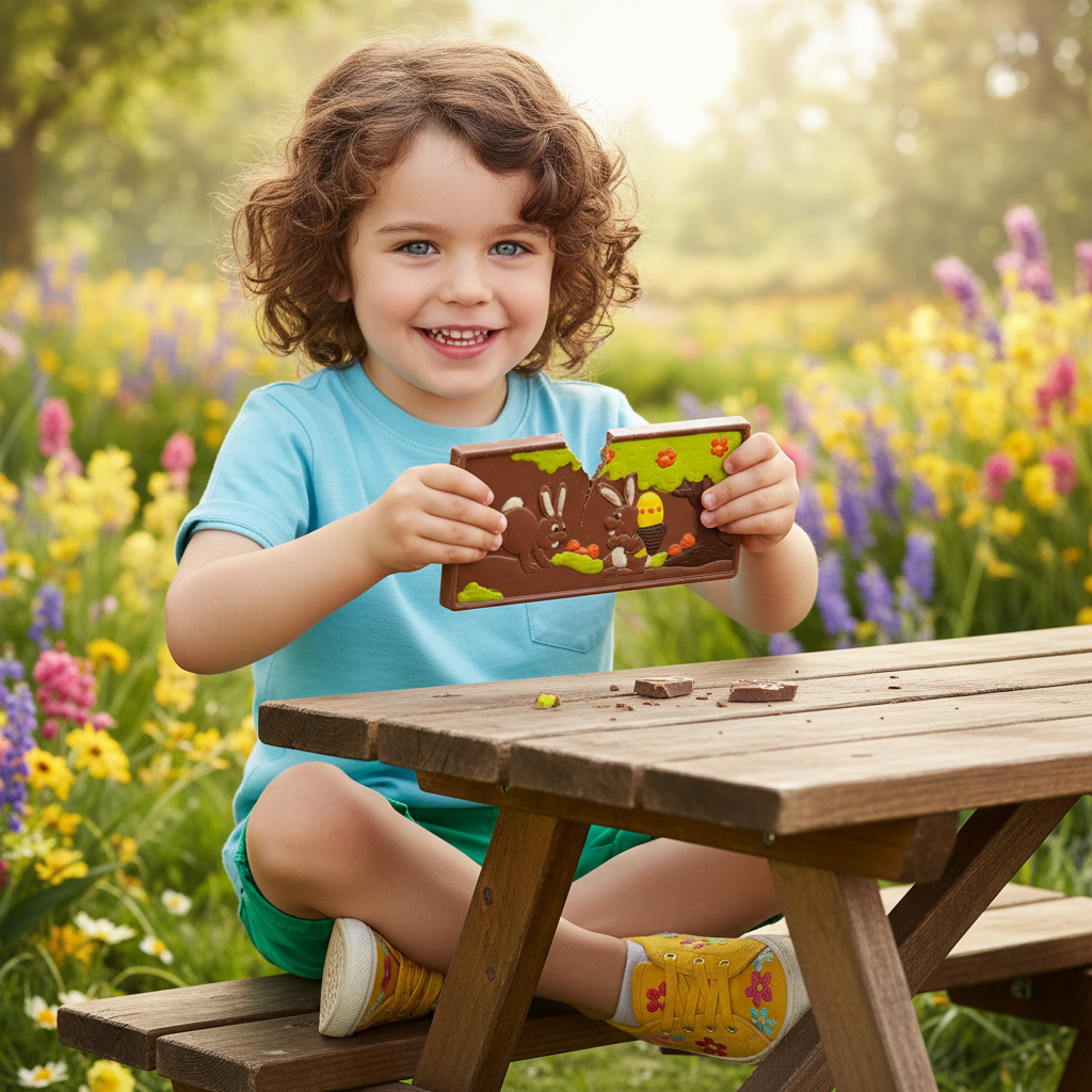 Melkchocolade paasreep 120g