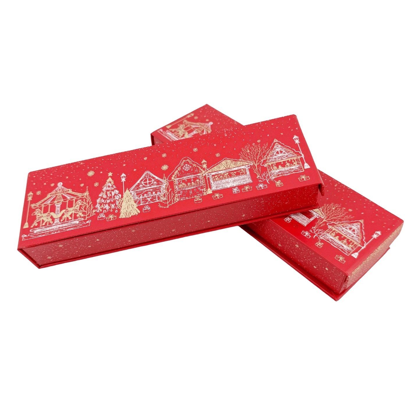 Kerstdorp doos 14 pralines en truffels 225g