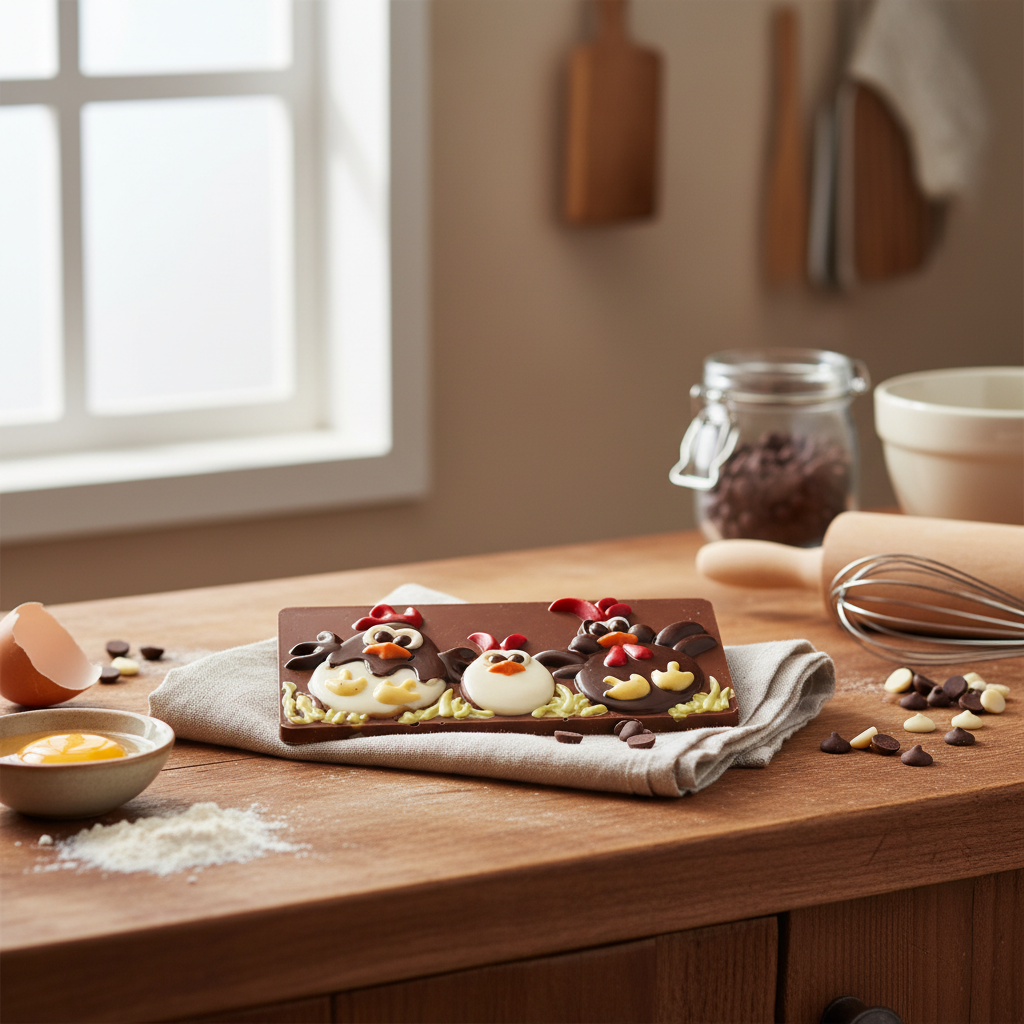 Melkchocolade paaseitjes reep 105g