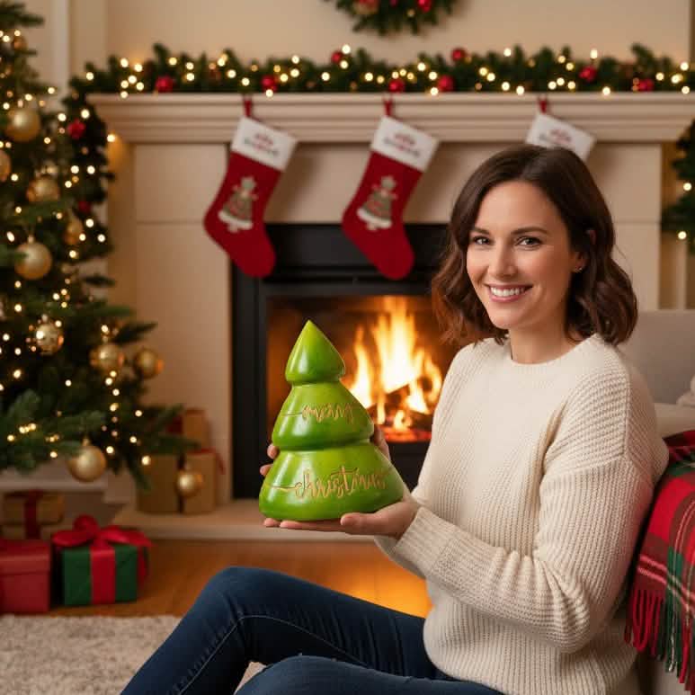 Witte chocolade Vrolijk kerstboompje 280g