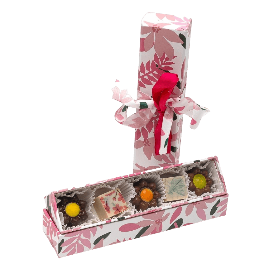 Spring doos van 5 pralines 75g