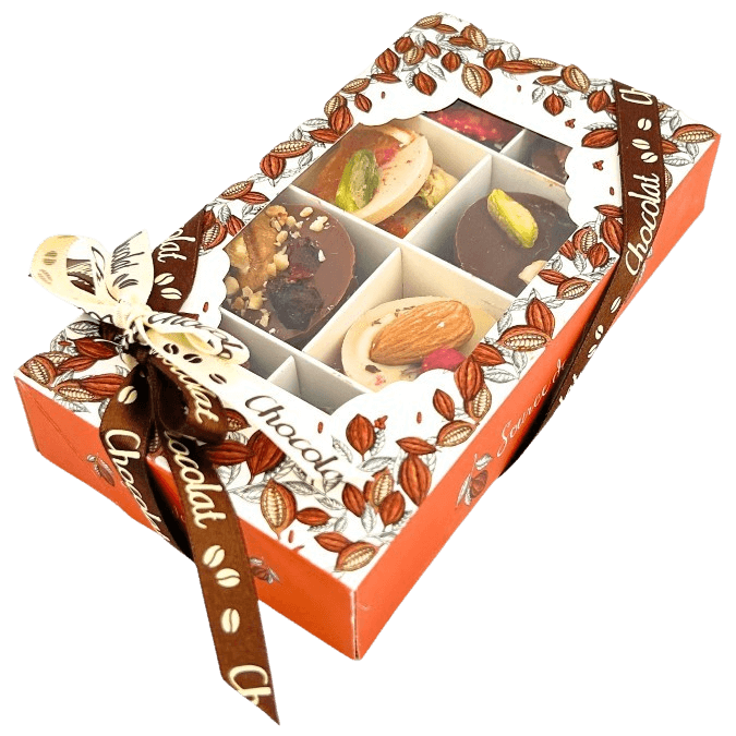 Doos chocolade mendiants 24 stuks