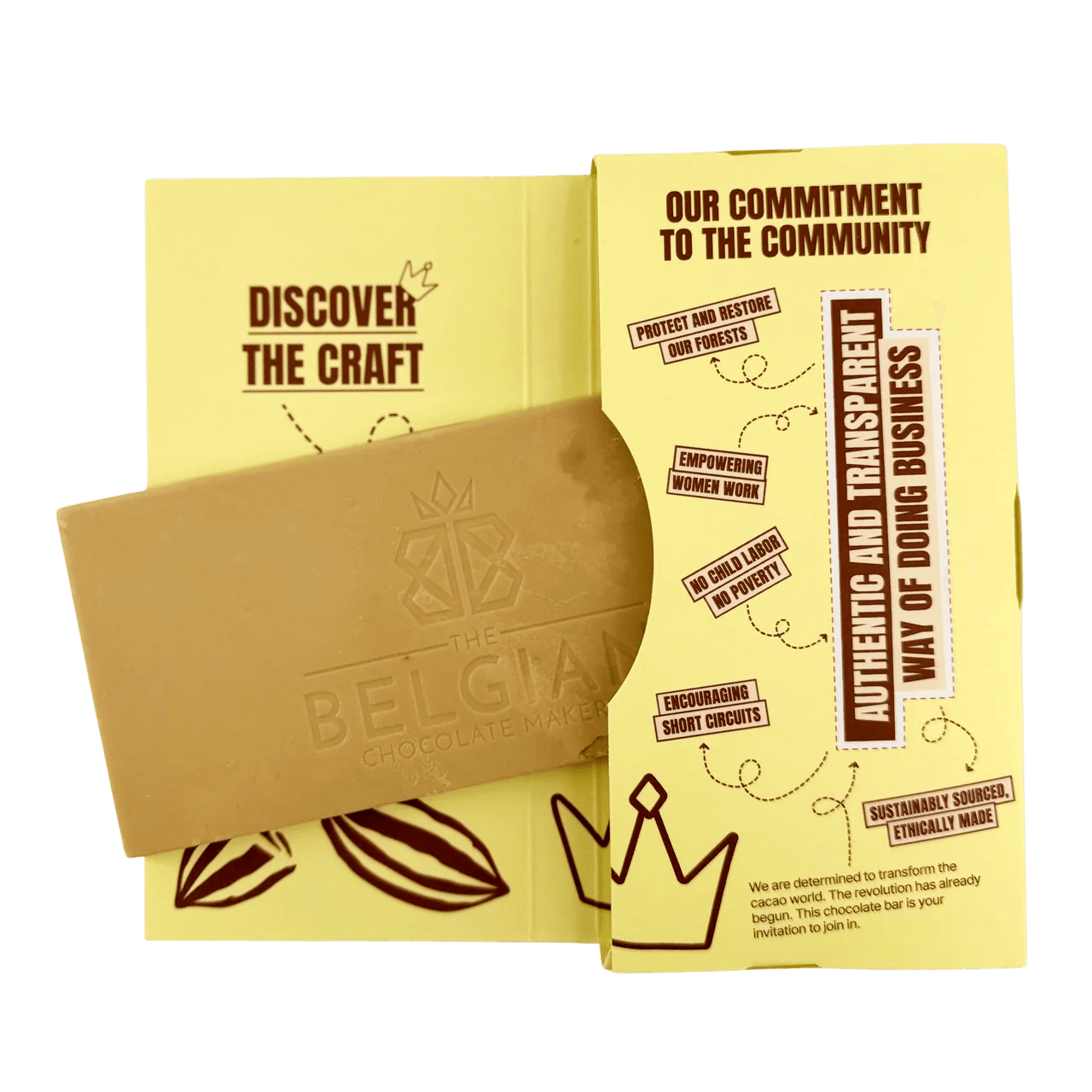 Witte chocoladereep cassonade van bruine suiker 41%