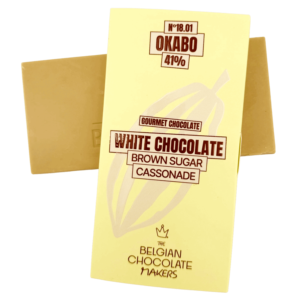 Witte chocoladereep cassonade van bruine suiker 41%