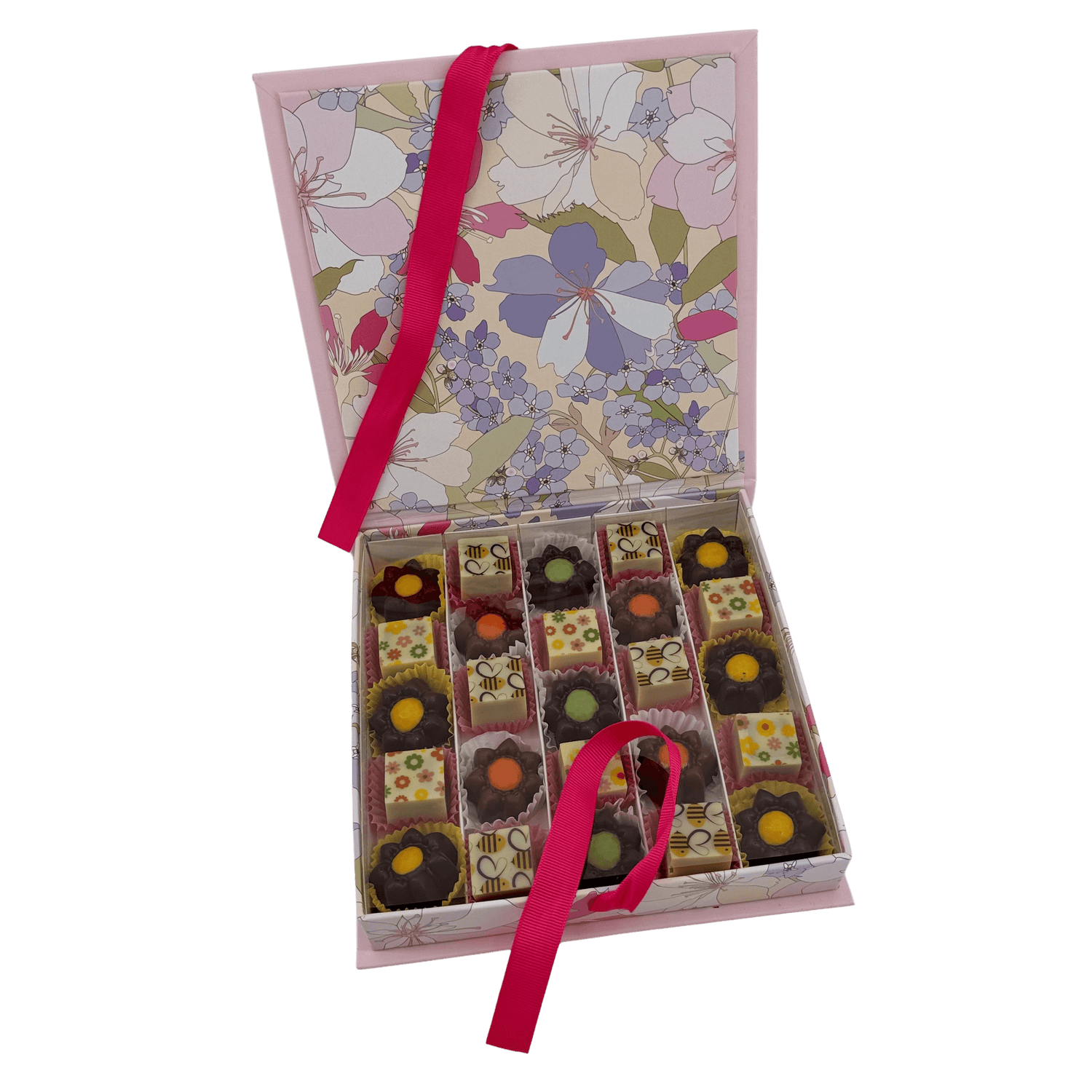 Spring pralines boxes 300 Grs - The Belgian Chocolate Makers
