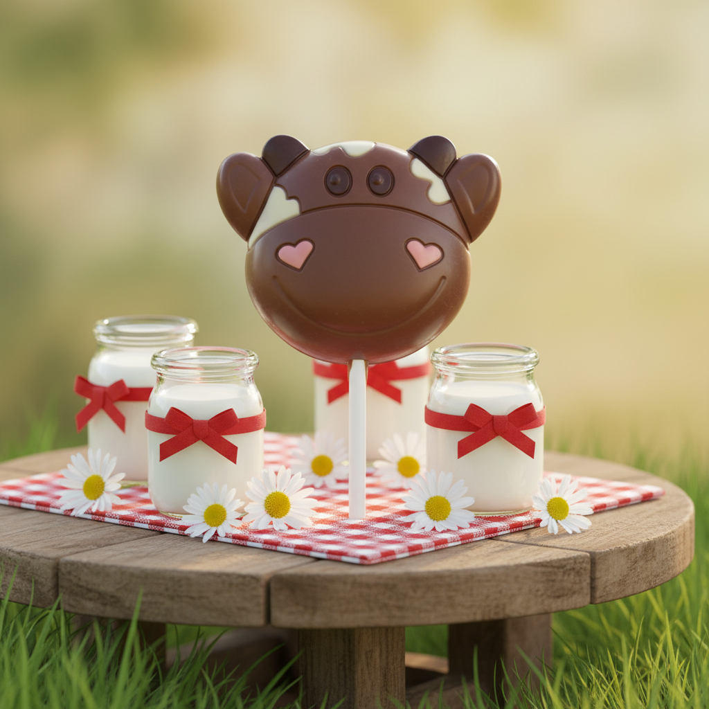 Melkchocolade koe lolly 20g