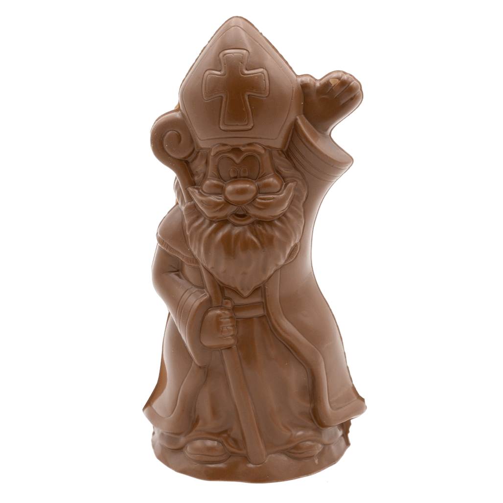 Melkchocolade Sinterklaas met scepter 250g