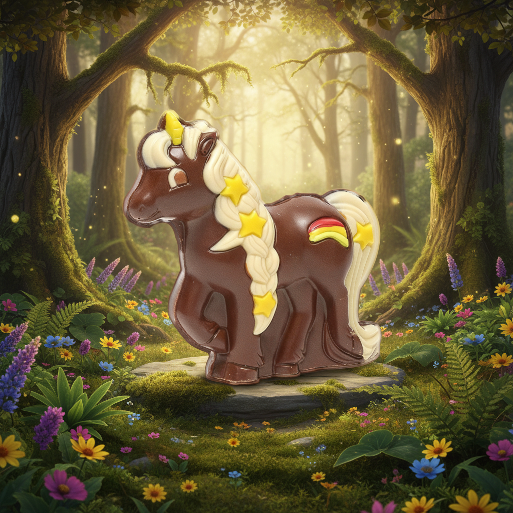 Pure chocolade eenhoorn 90g