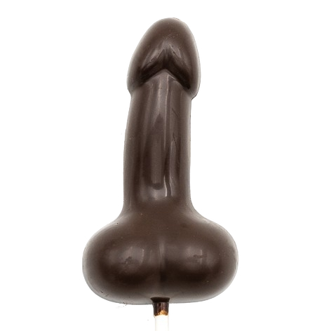 Donkere chocolade lolly pik