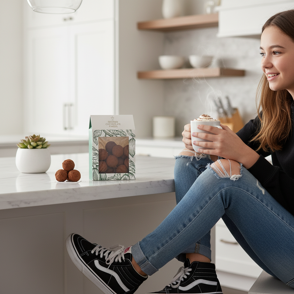 Zakje Belgische truffels met cacao 160g