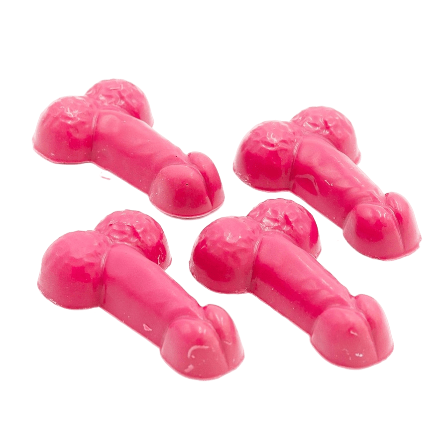 Witte chocoladepik met karamelvulling