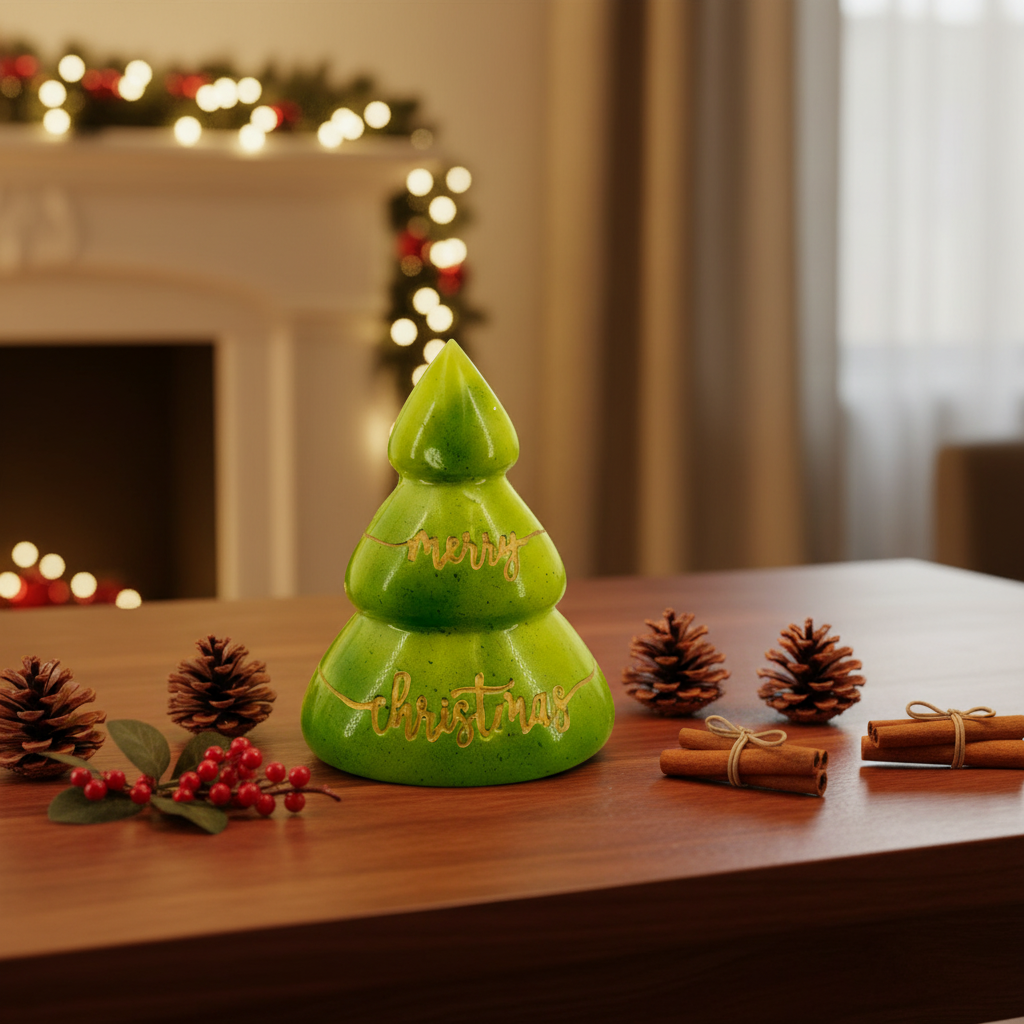 Witte chocolade Vrolijk kerstboompje 280g