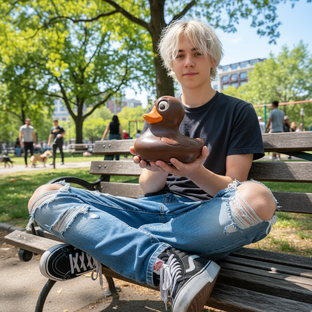 Eend XL (pure chocolade) 420 Grs