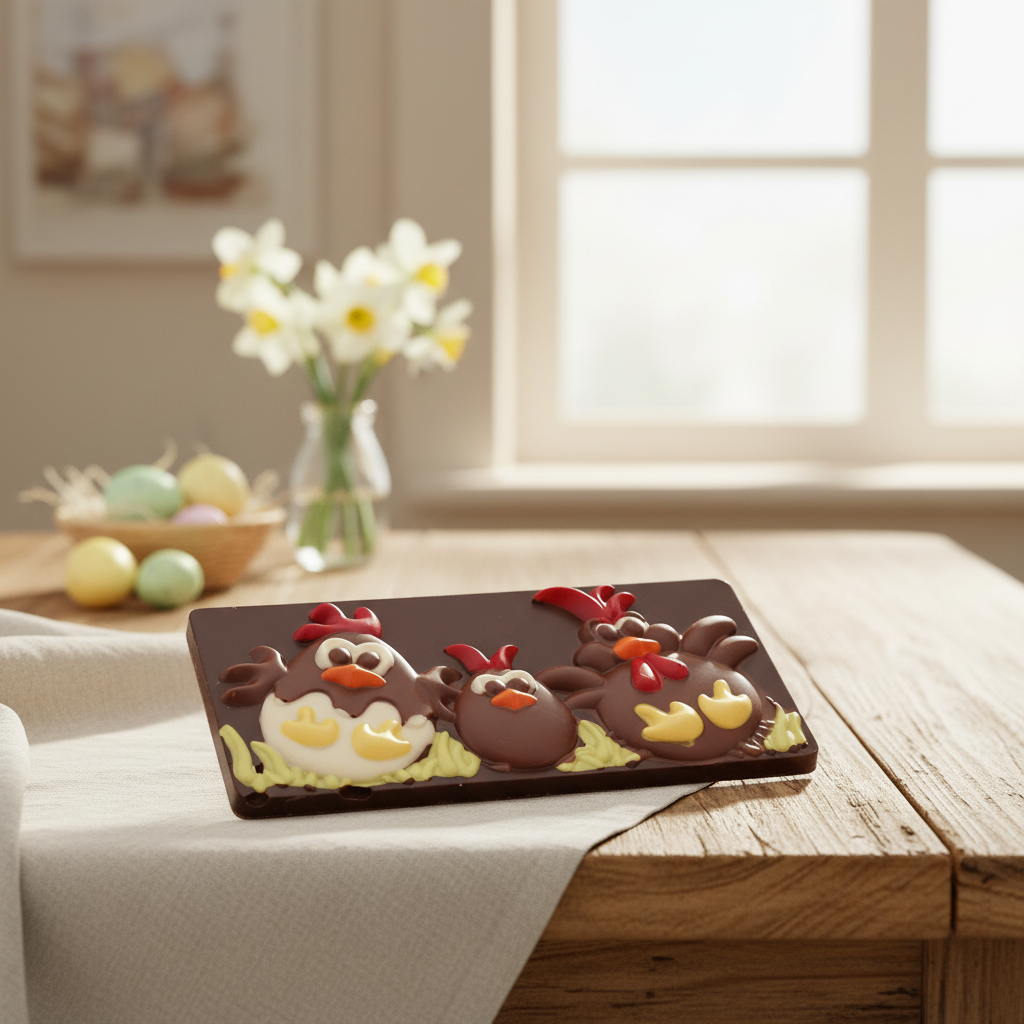 Pure chocolade paaseitjes reep 105g