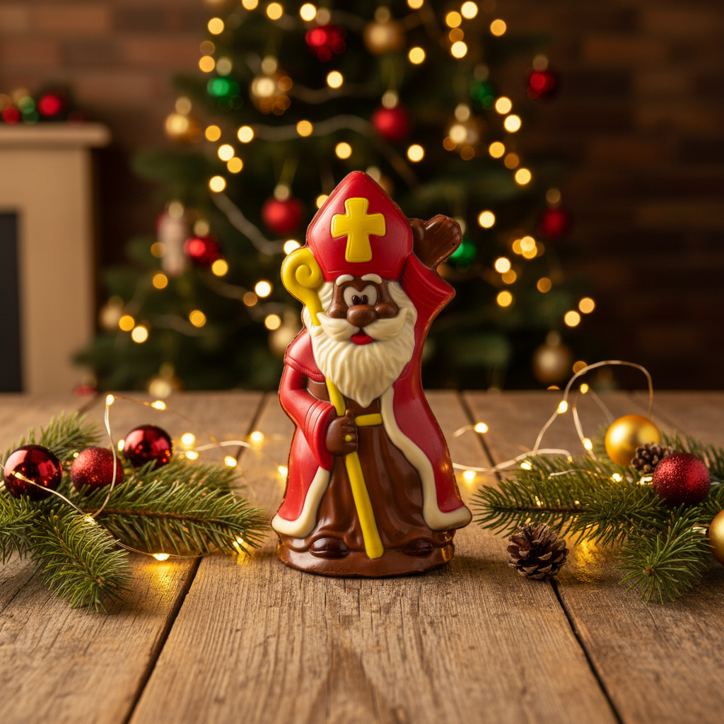 Melkchocolade Sinterklaas met scepter 30g