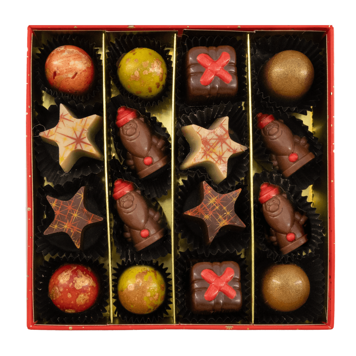 Kerst 16 pralines doos ho-ho-ho 240g