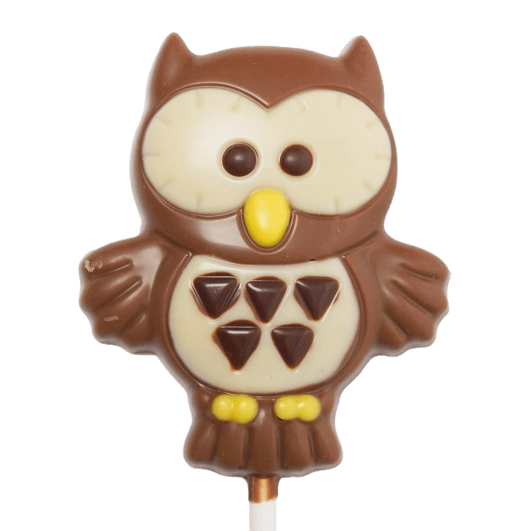 Melkchocolade uil lolly 20g