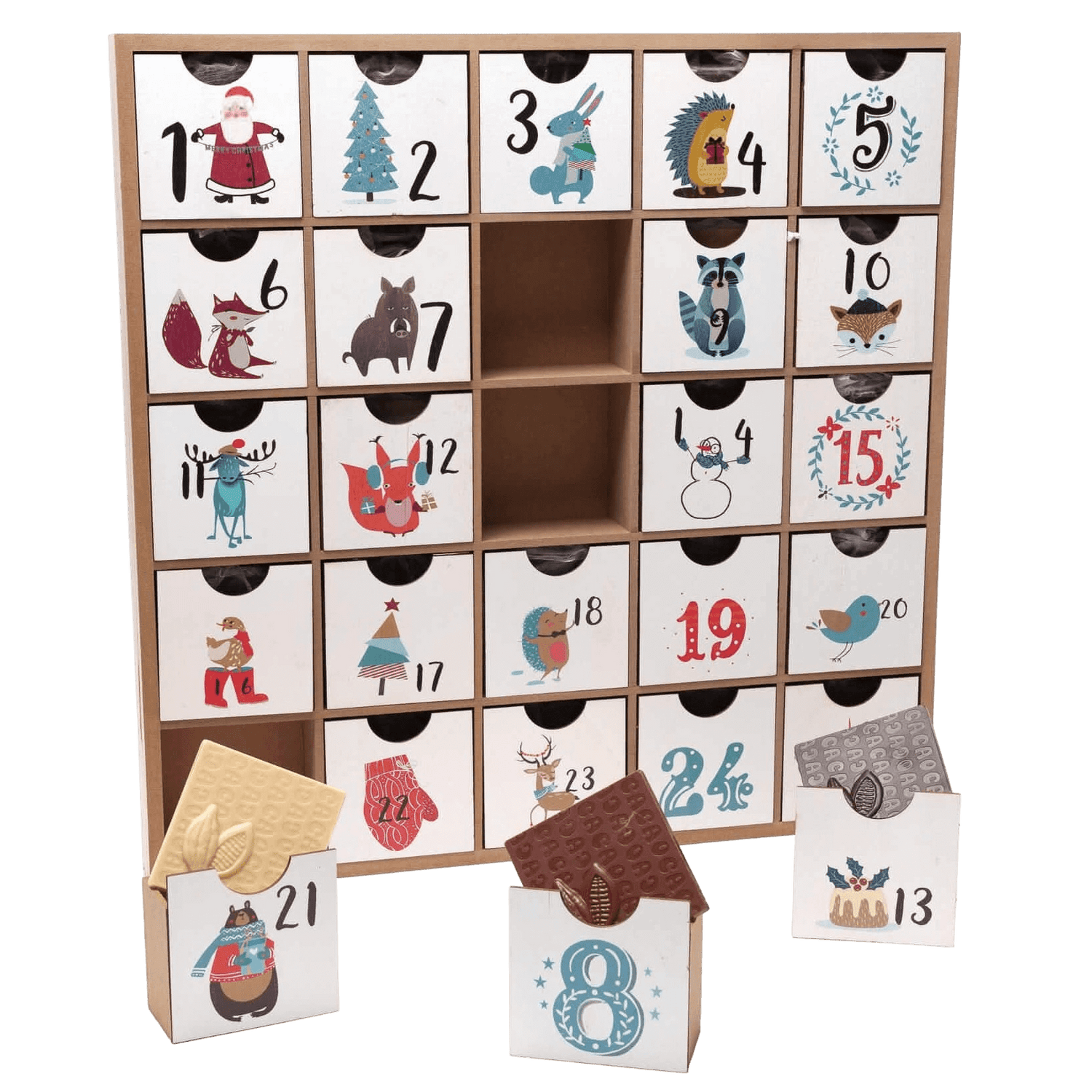 Houten adventskalender oorspr. 1 kg