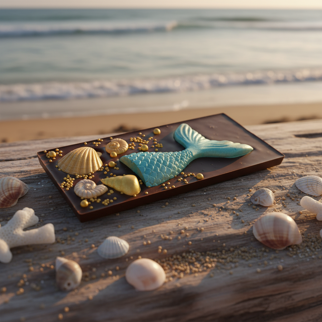 Zeemeermin reep van pure chocolade 140g