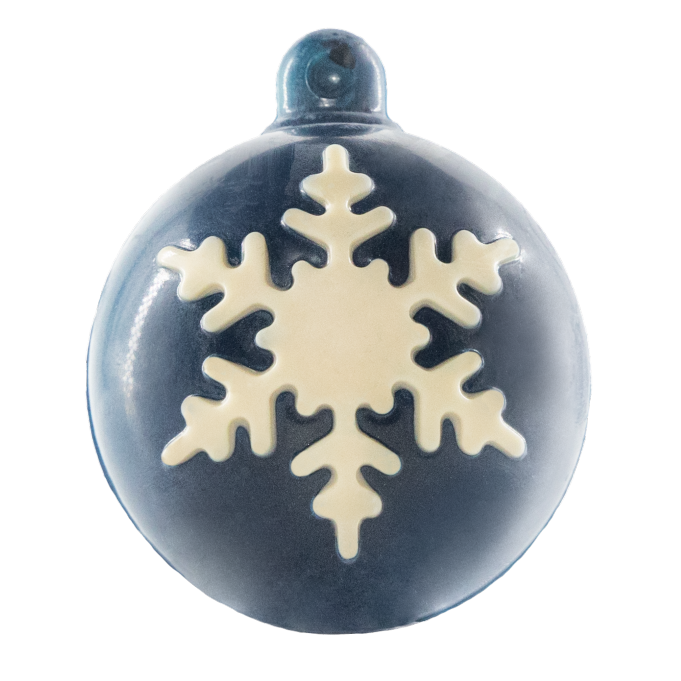 Witte chocolade feestelijke kerstschaal 60g