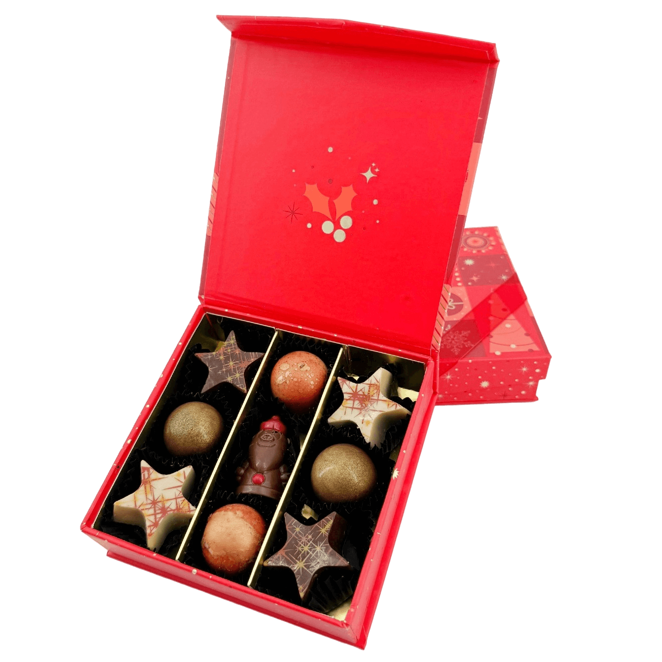 Kerst 9 pralines doos ho-ho-ho 135g