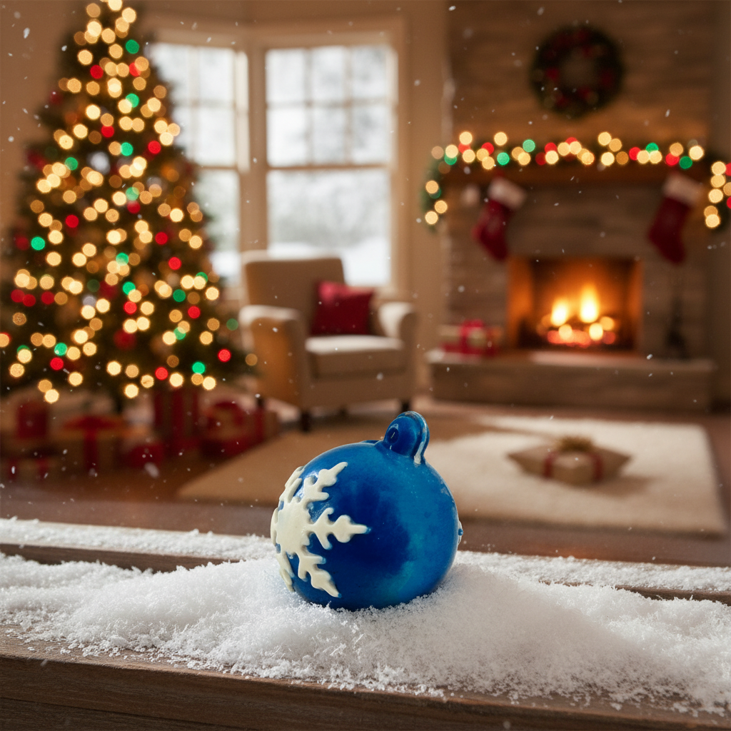 Witte chocolade feestelijke kerstschaal 60g