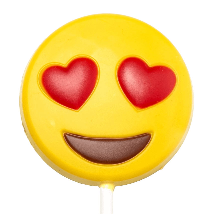 Chocolade lolly emoji liefde