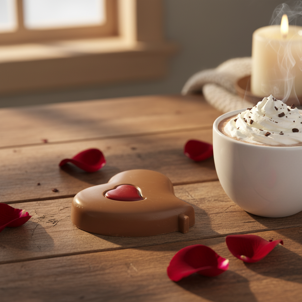 Melkchocolade rode hart lolly 25g