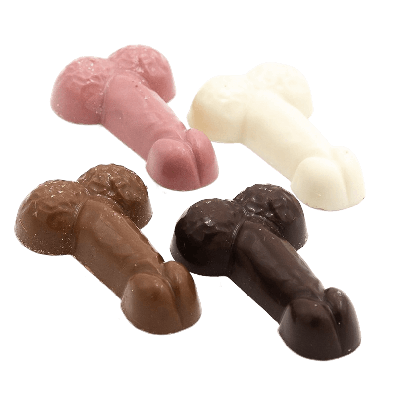 Witte chocoladepik met karamelvulling