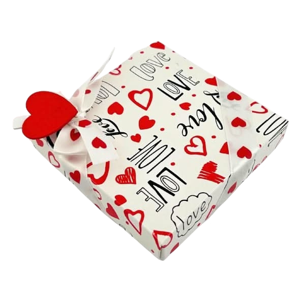 Liefdesdoosje van 4 Belgische pralines 50g